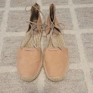 Eileen Fischer Lee Espadrilles Flat Sz 6 Pink Blush